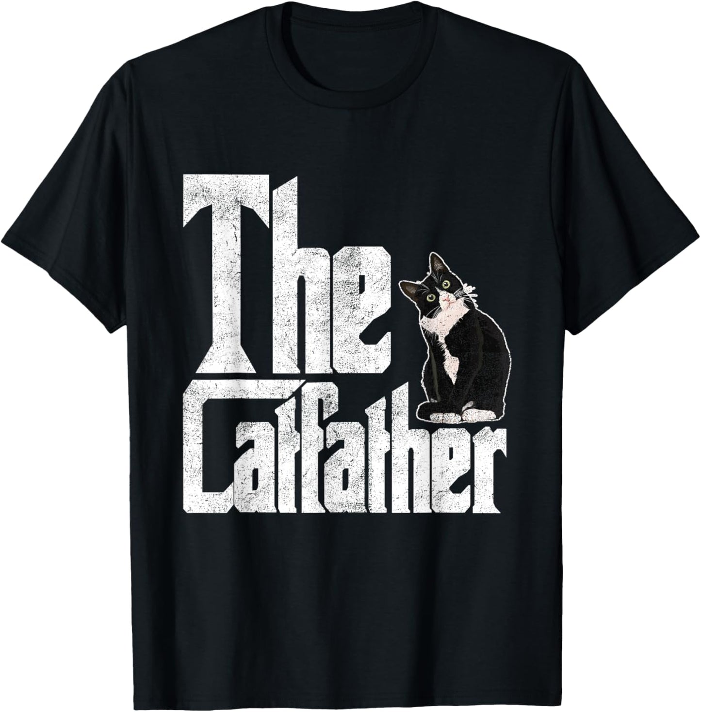 The Catfather Cat Father Mafia Whiskers Male Daddy T-Shirt