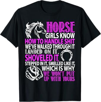 Horse Girls Know: Horse Gift For Girls-Horse Lover T-Shirt