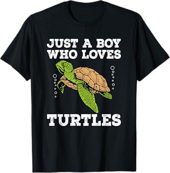 Cool Turtle Design For Men Boys Kids Sea Turtle Animal Lover T-Shirt