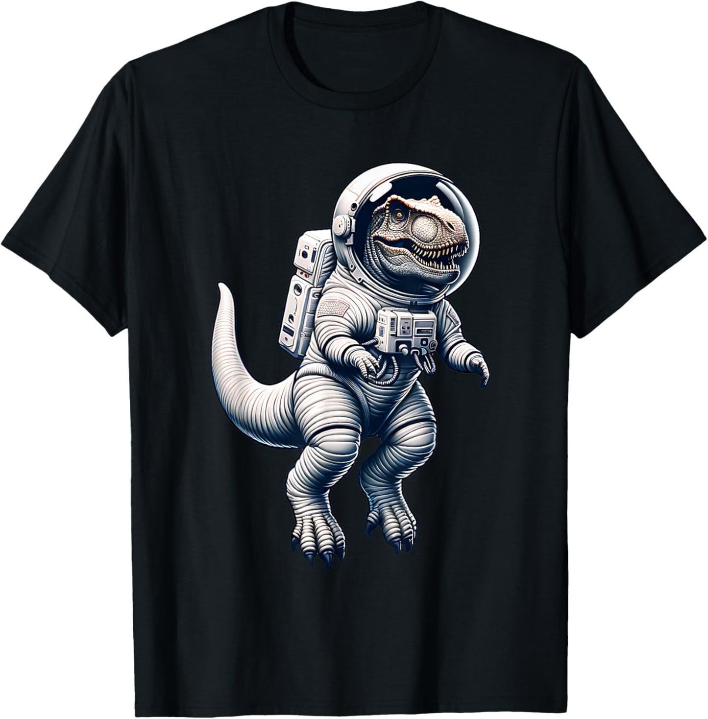 T-Rex Space Suit Floating Cute Animal Dinosaur Funny T-Shirt