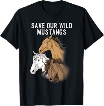 Wild Mustang Gifts Wild Horse Shirt Wildlife Preservation T-Shirt