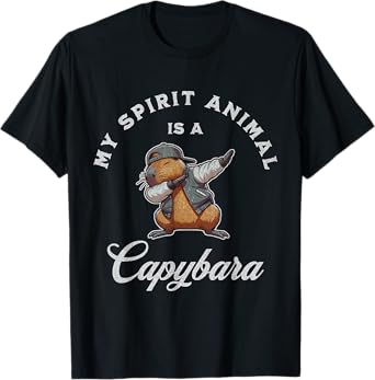 Capybara is My Spirit Animal Funny Inspirational IV T-Shirt