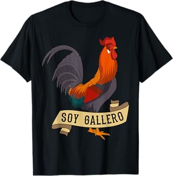 Soy Gallero Rooster Chicken Farmer Poultry Lover T-Shirt