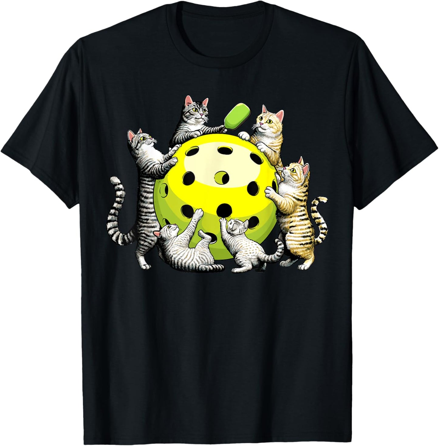 Cats Pickleball Player T-Shirt