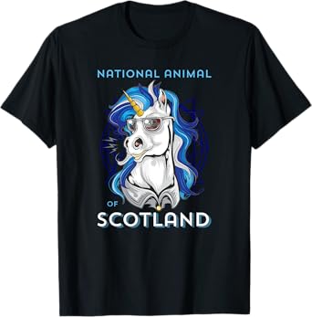 Scottish Unicorn Shirt Scotland Coat of Arms Rugby T-Shirt
