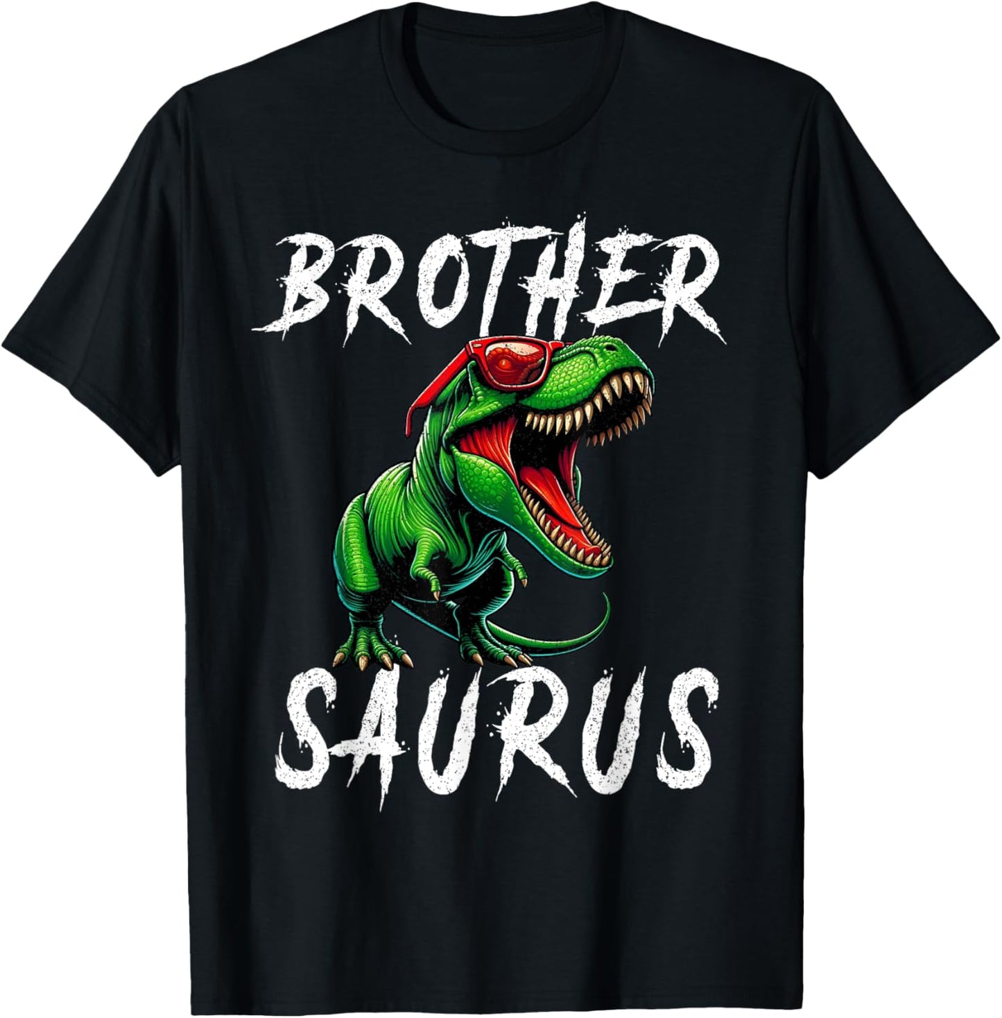 Brothersaurus T Rex Dinosaur Brother Birthday Party Dino T-Shirt