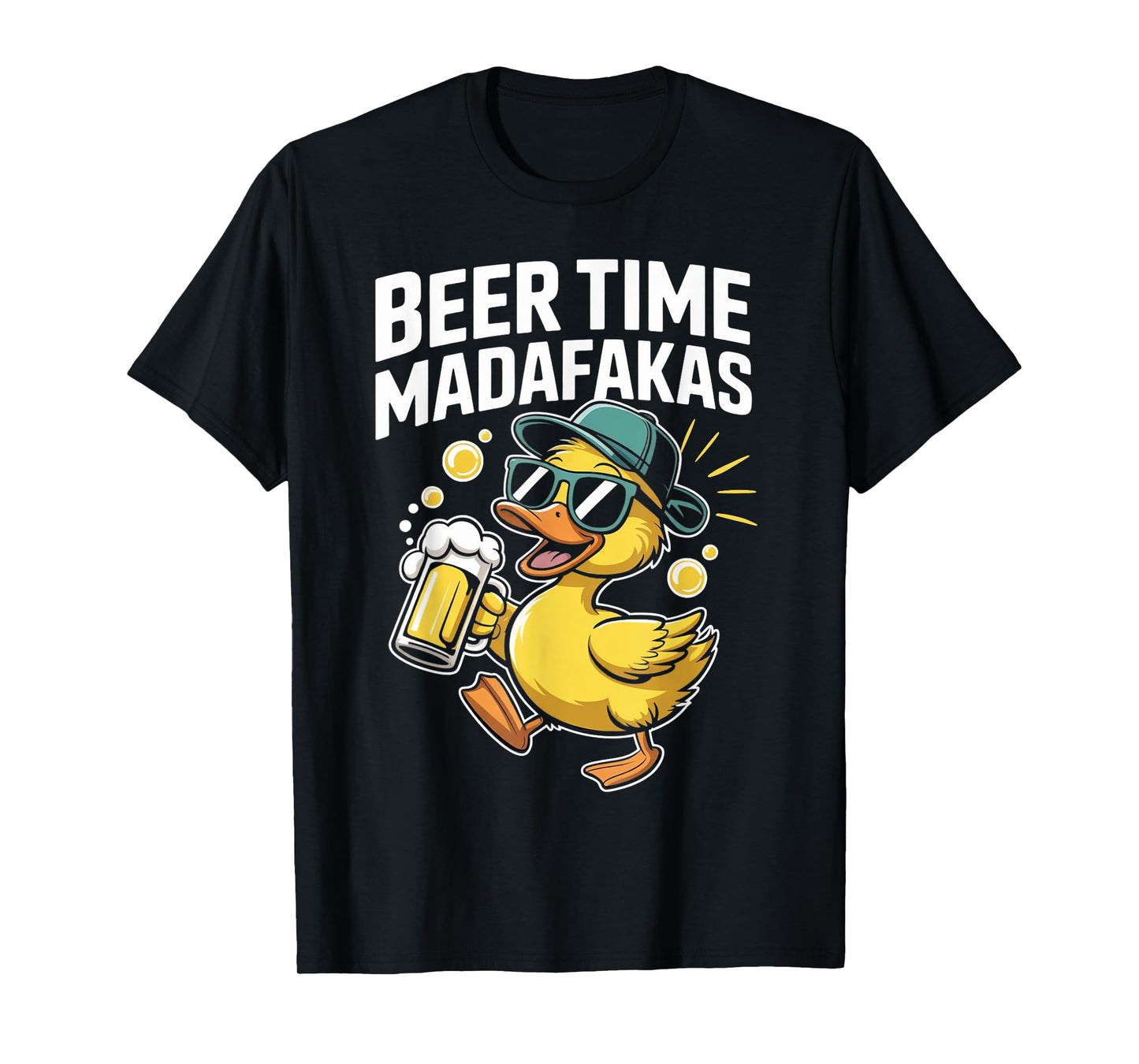 beer time madafakas Funny ducks T-Shirt