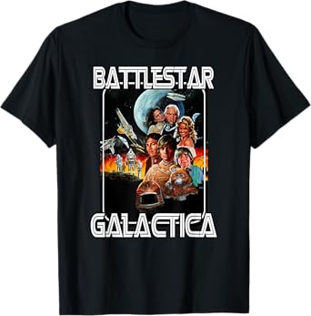 Battlestar Galactica Retro Poster T-Shirt