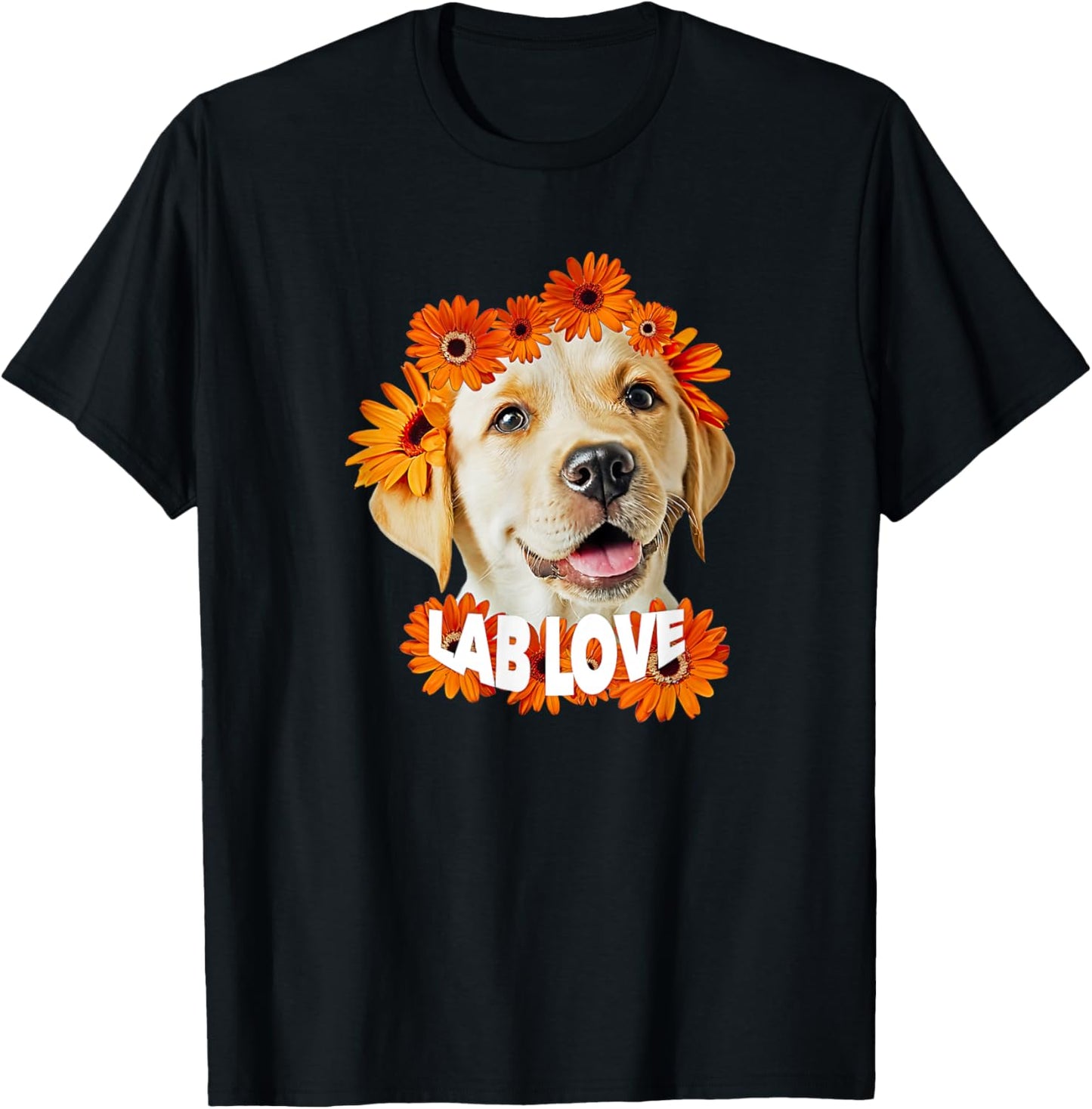 Yellow Lab Love labrador retriever dog dad mom daisy puppy T-Shirt