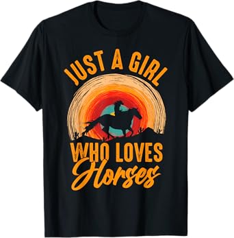 Just A Girl Who Loves Horses T-Shirt