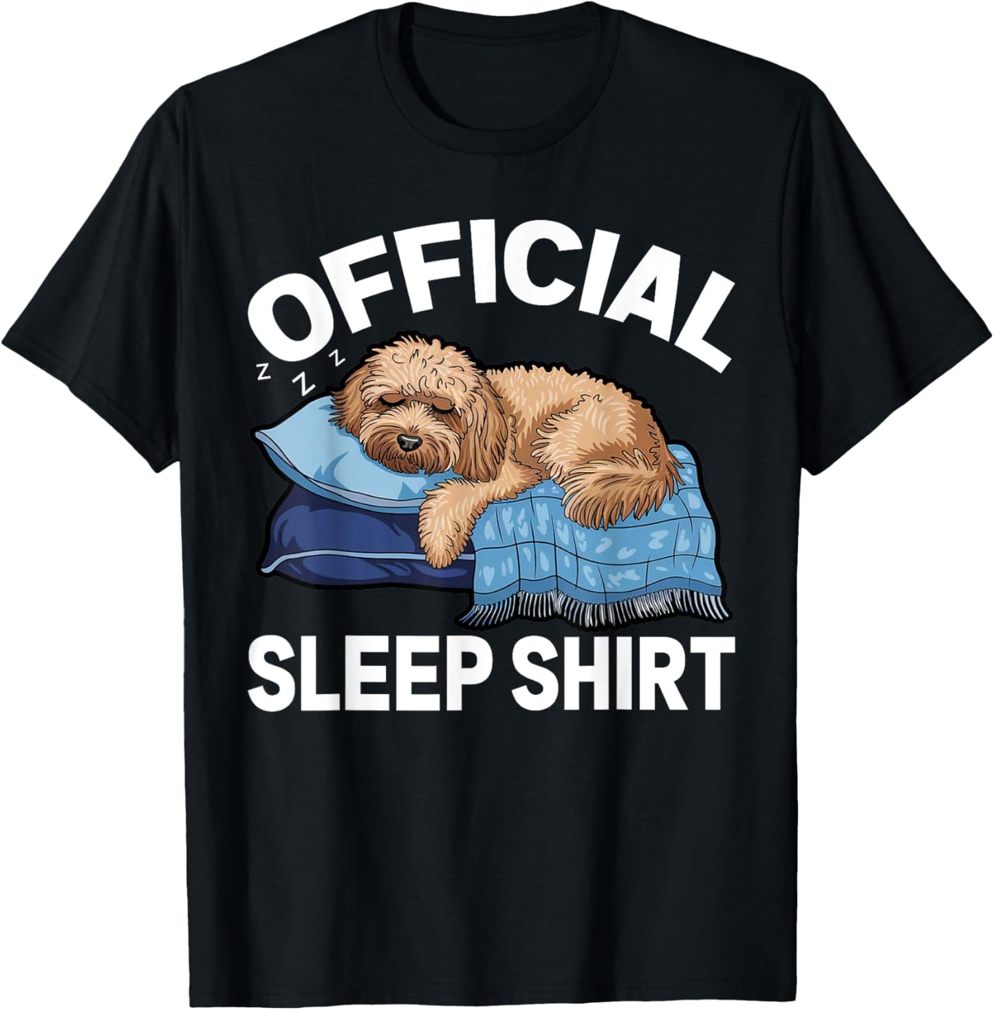 Goldendoodle Dog Pajamas Nightgown Official Napping T-Shirt