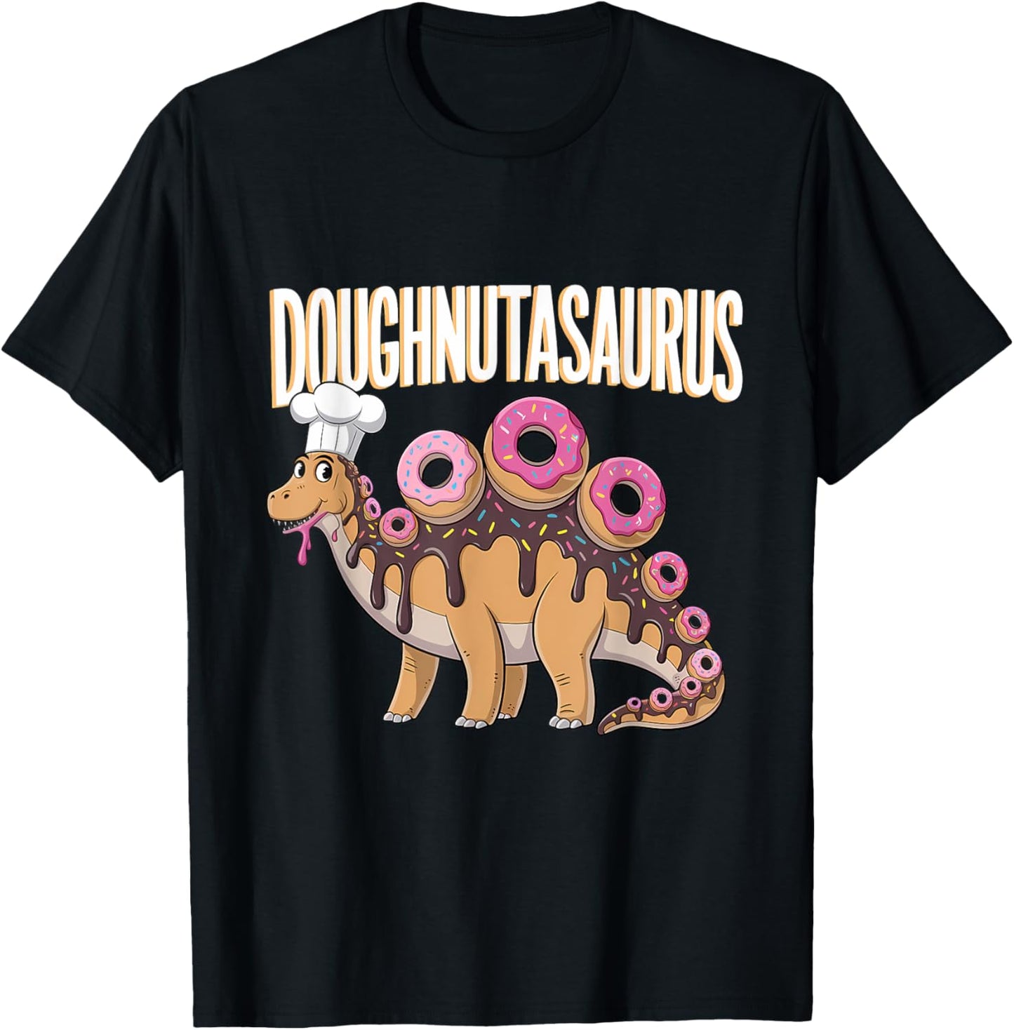 Doughnut Dino T-Rex Baking Dinosaur Funny Donut T-Shirt
