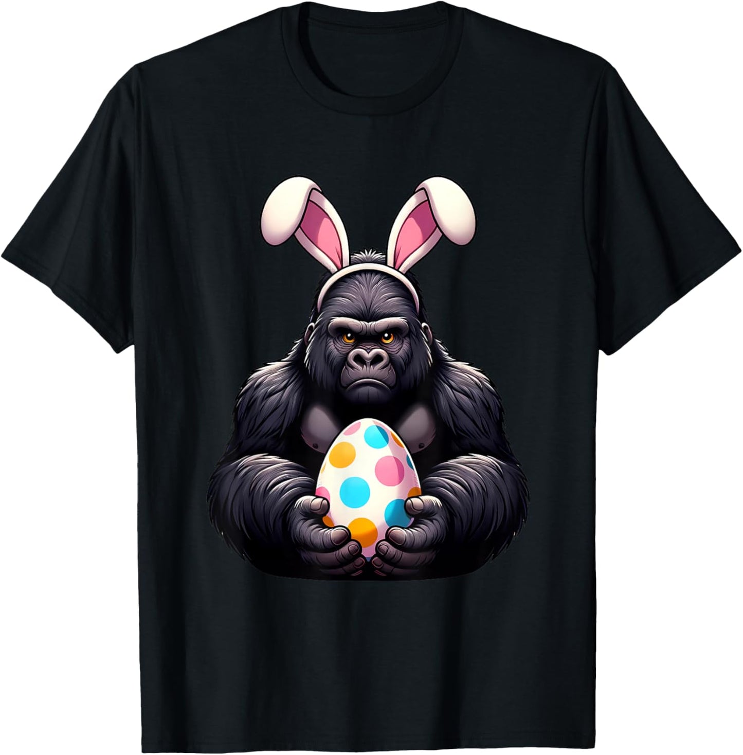 Funny Easter Gorilla Lovers Egg Eggs Bunny Rabbit Bunnies T-Shirt