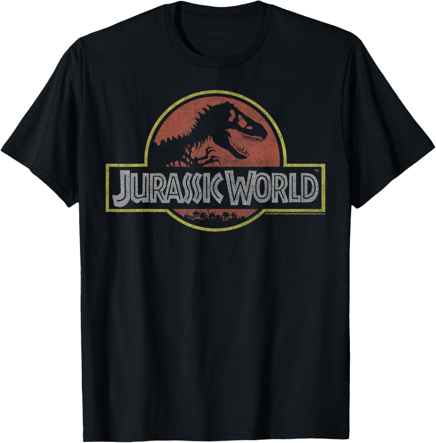 Jurassic World Classic Retro T-Rex Logo T-Shirt