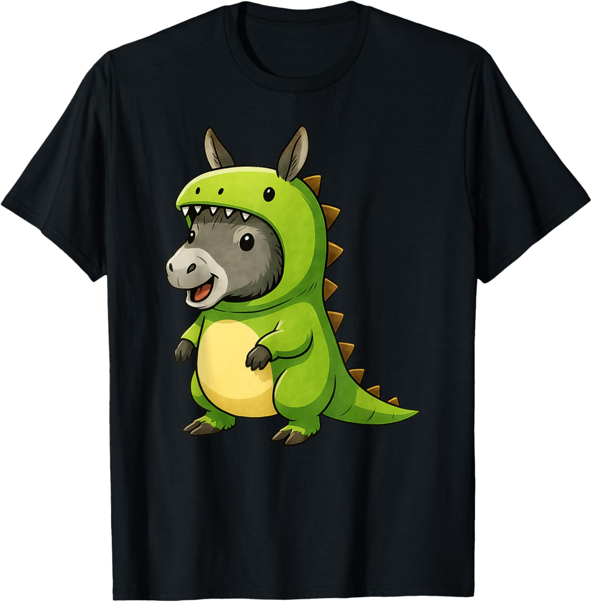 Donkey Animal Lover Dinosaur Costume Trex Boys Girls Kids T-Shirt