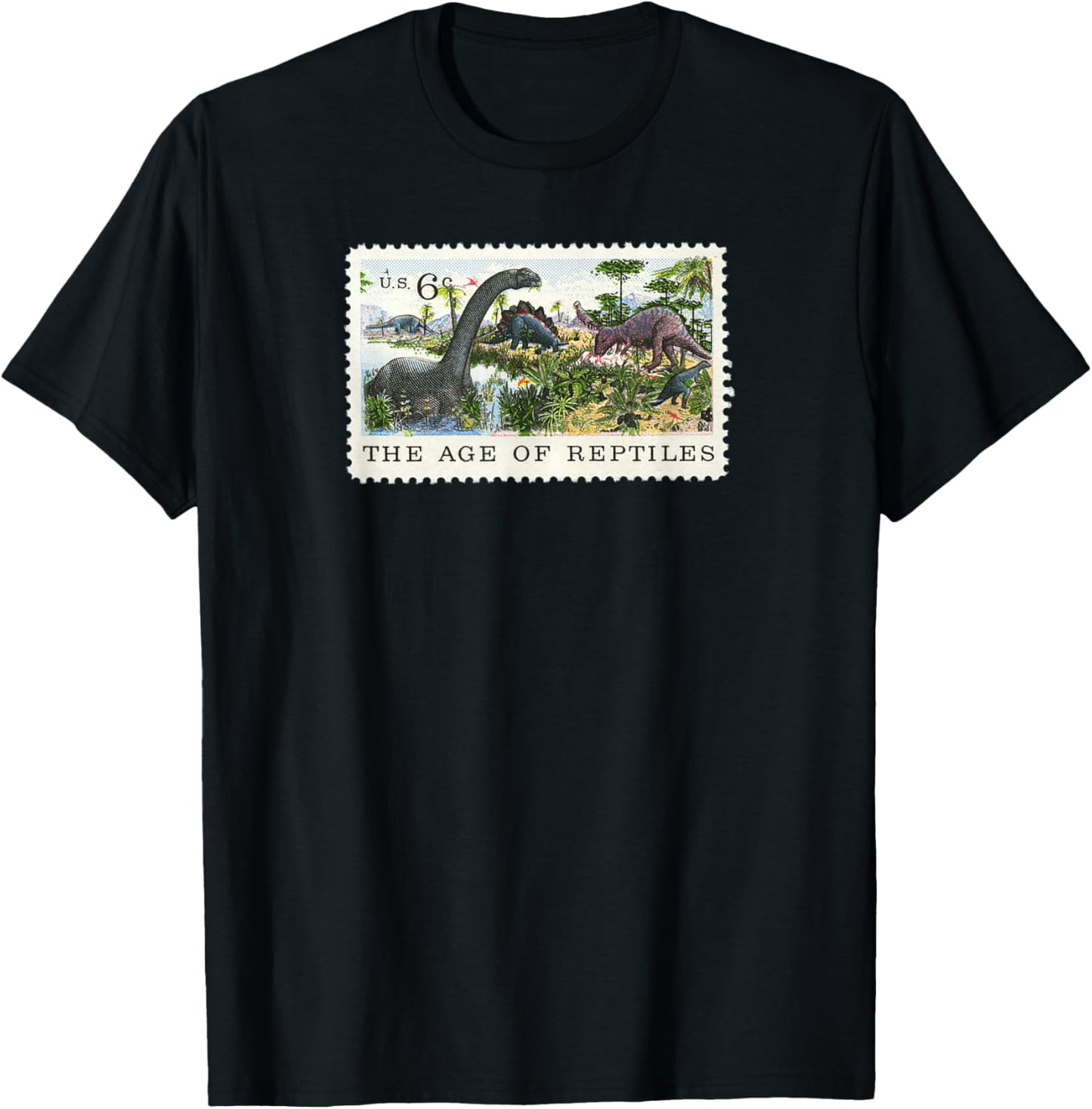 Age of Reptiles Dinosaur US postage stamp T-Shirt
