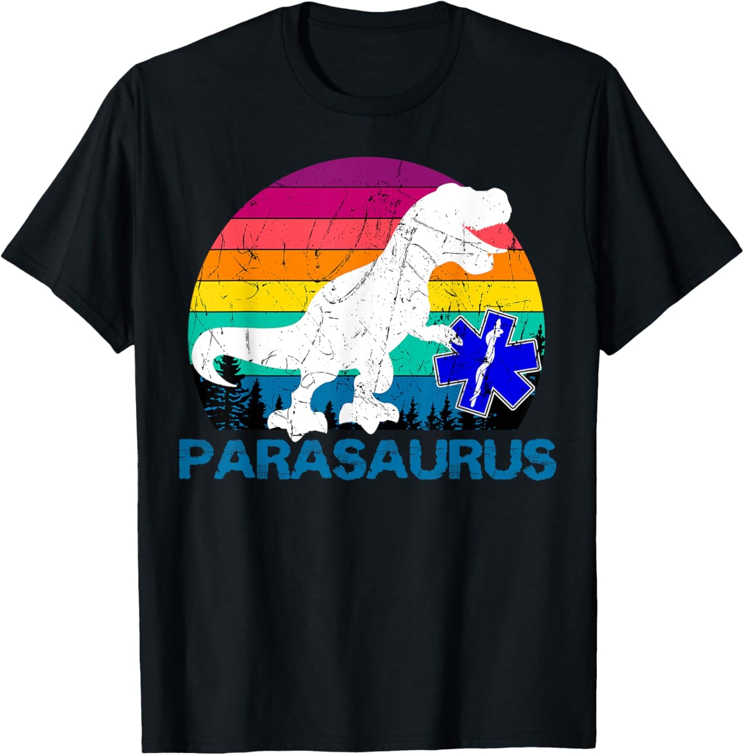 Paramedic Retro Vintage T-Rex Emergency Medical Technician T-Shirt