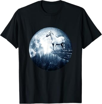 Horse Moon Horse for Women Men Kids Girls Boy Horse T-Shirt
