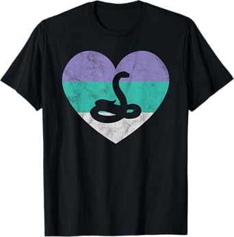 Snake Gift Shirt For Women & Girls Retro Cute | Cobra Python T-Shirt