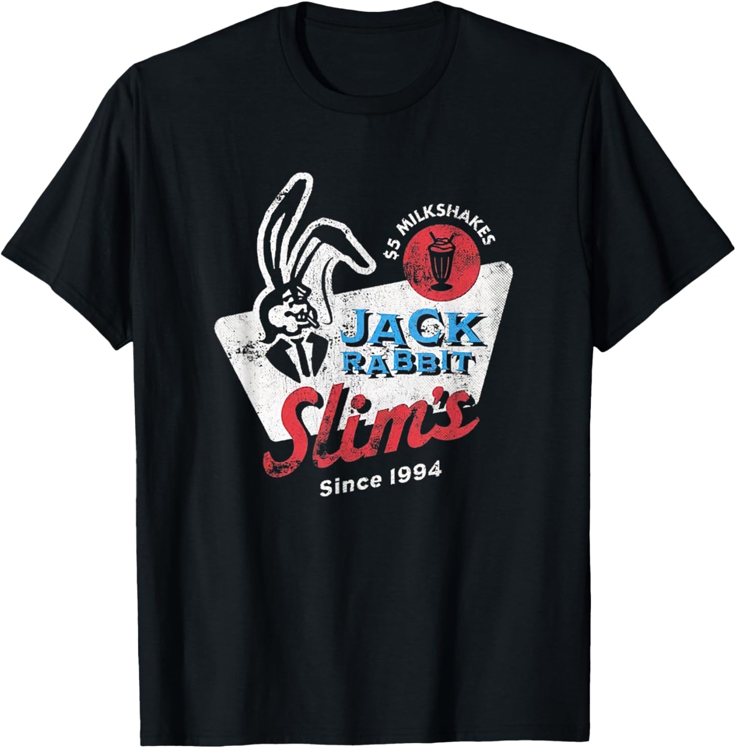 Rabbit Jack Slim's Pulp Milkshake Restaurant Retro Vintage T-Shirt