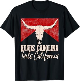 Heads Carolina Tails California Western 90's Style Costume T-Shirt