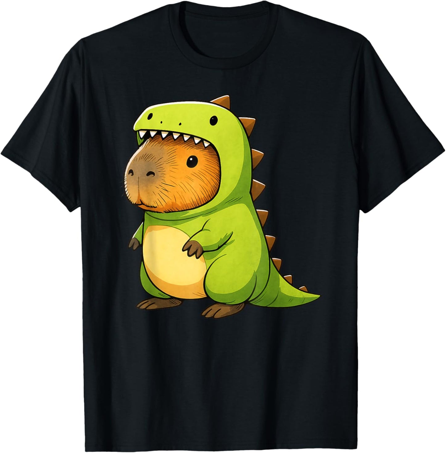 Capybara Dinosaur Costume Trex Animal Lover Boys Girls Kids T-Shirt