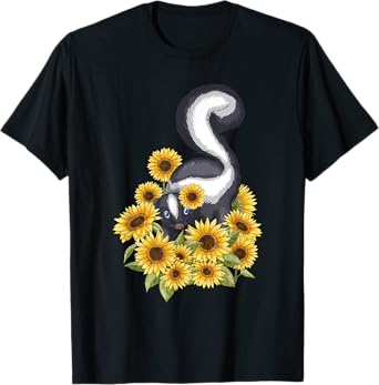 Sunflower Skunk - Pet Lover Zookeeper Zoologist Veterinarian T-Shirt