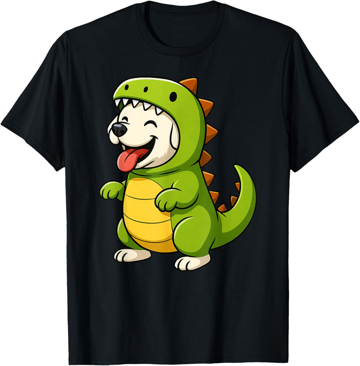 White Labrador Animal Lover Dinosaur Costume Trex Mom Dad T-Shirt
