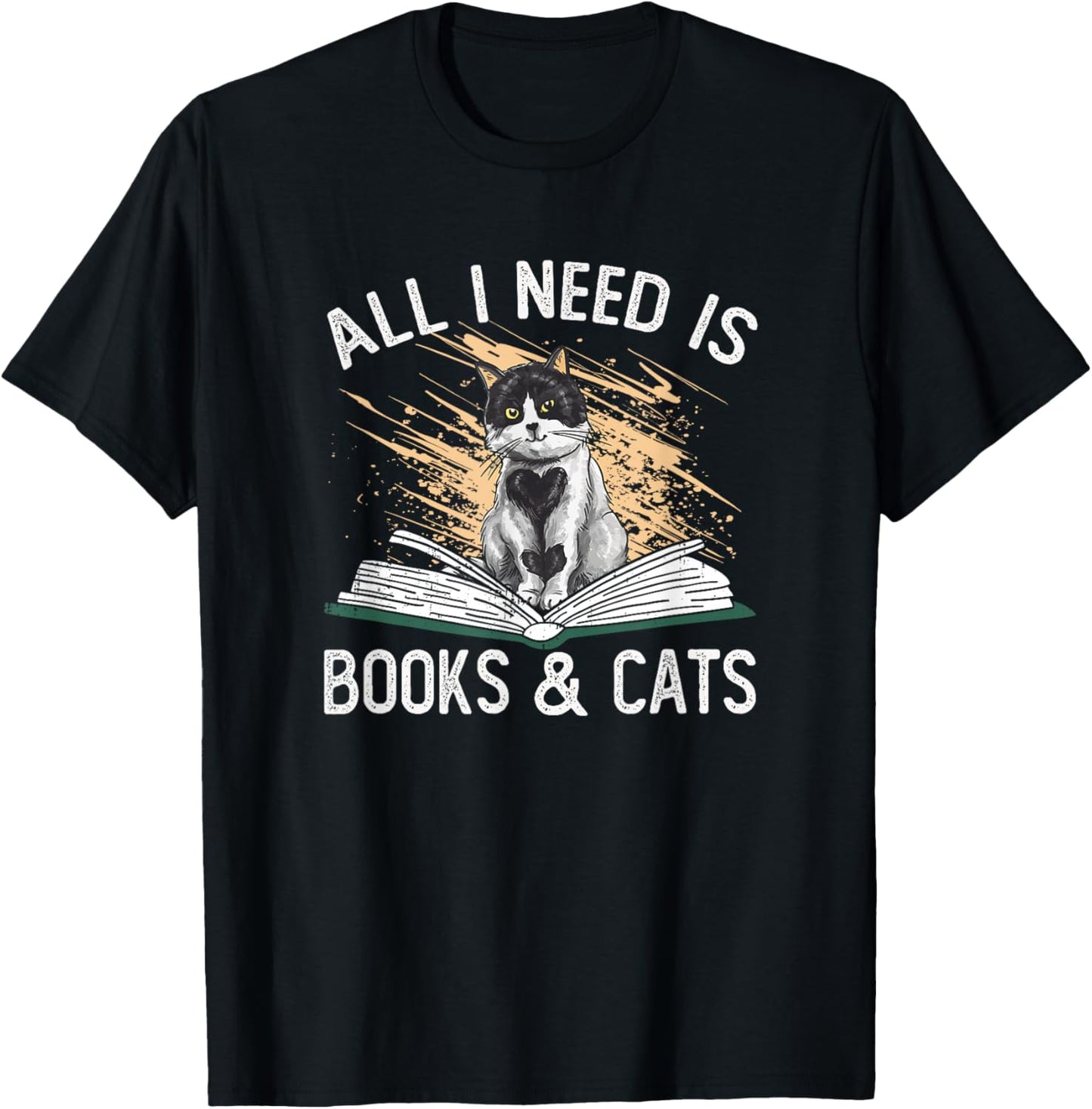 Reading All I Need is Books & Cats T-Shirt