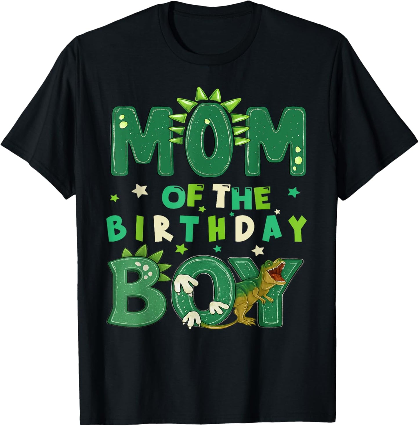Mom Of The Birthday Boy T Rex Dinosaur Family Party Womens T-Shirt