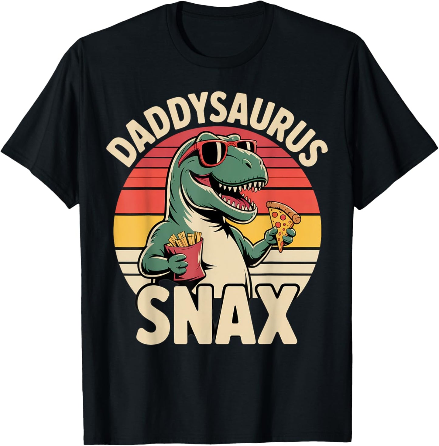 Funny Daddysaurus Snax for Father's Day T-Shirt