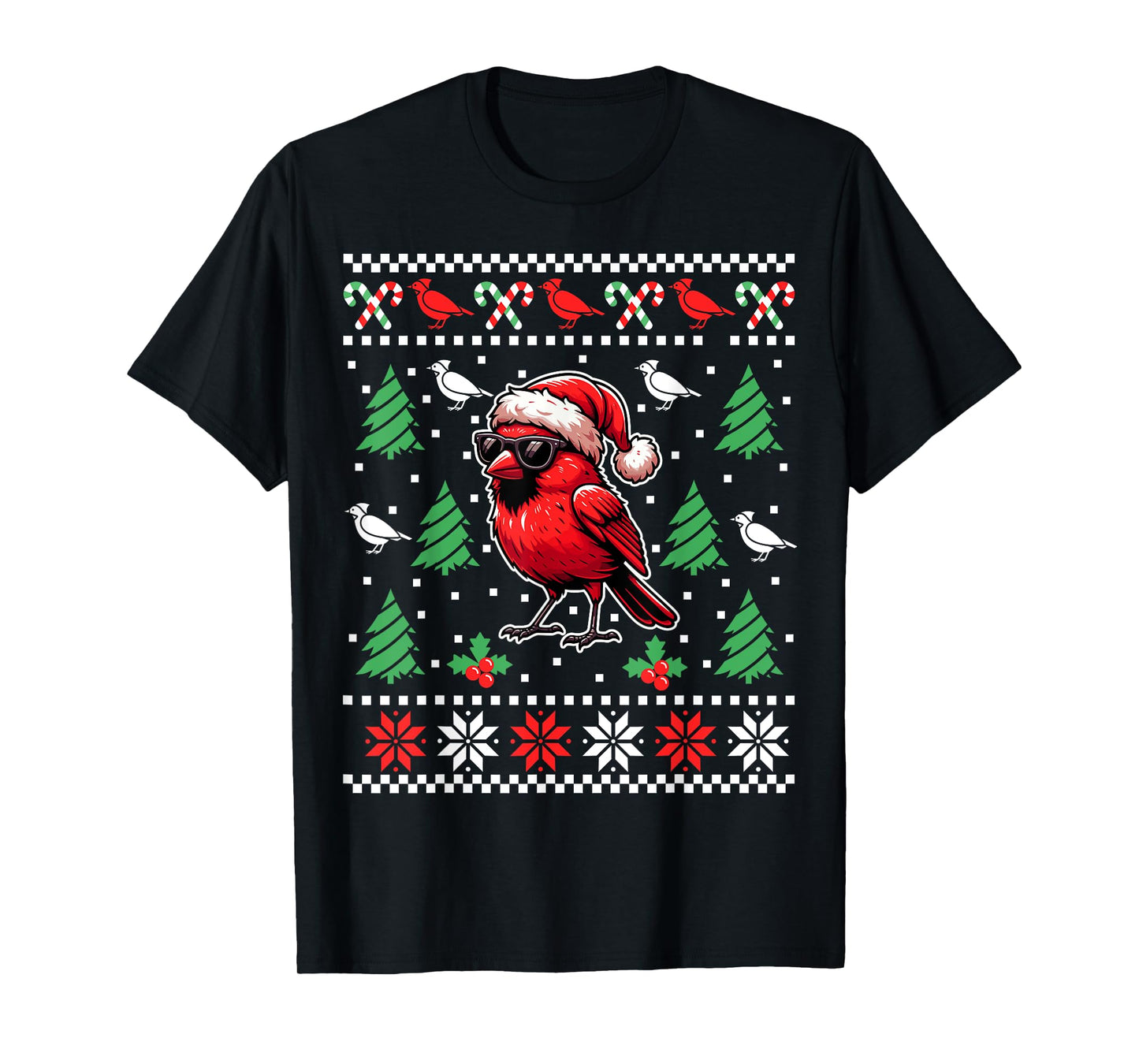 Funny Northern Cardinal Bird Red Cardinal Christmas Xmas T-Shirt