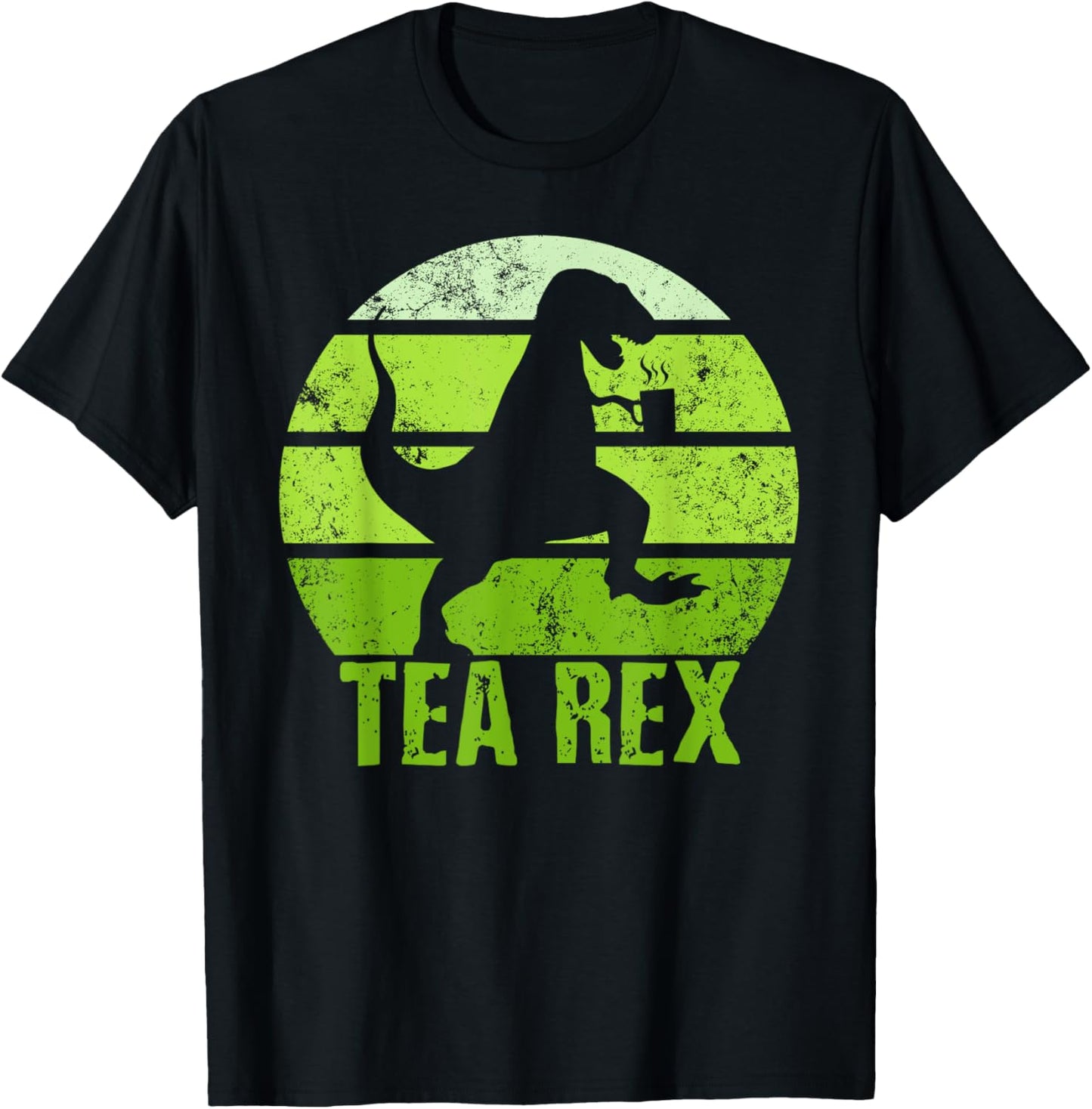 Tea Rex Shirt Retro Vintage T-rex Funny Dinosaurs Tea Party T-Shirt