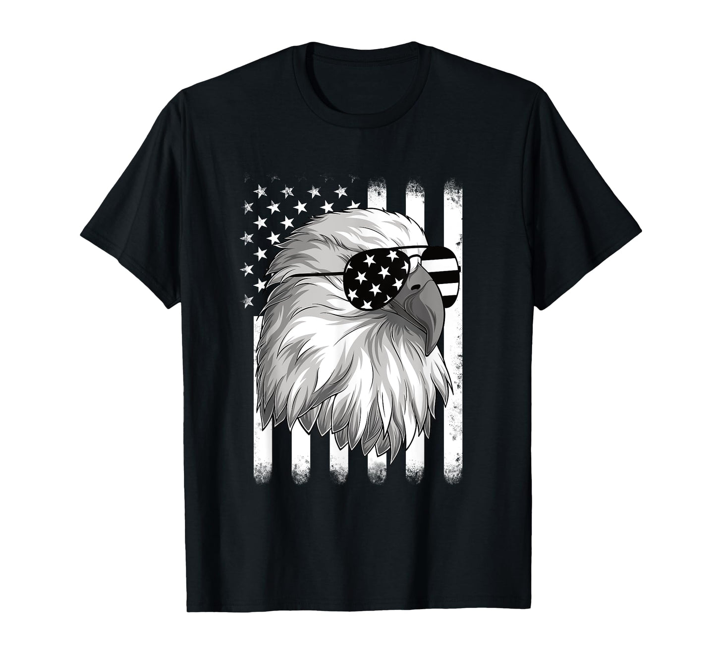 Patriotic Eagle 4th Of July USA American Flag Men Boys Kids T-Shirt