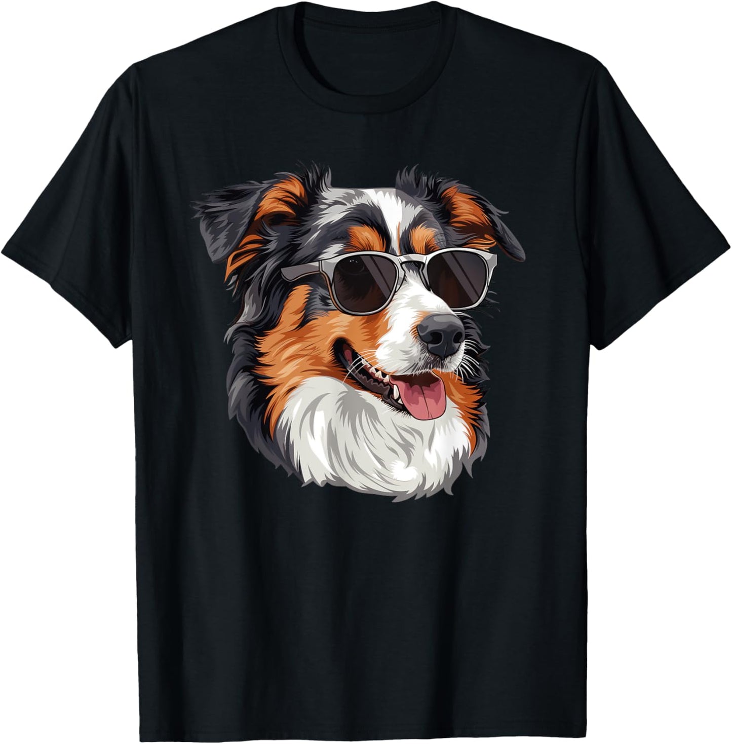 Australian Shepherd Dog Sunglasses T-Shirt