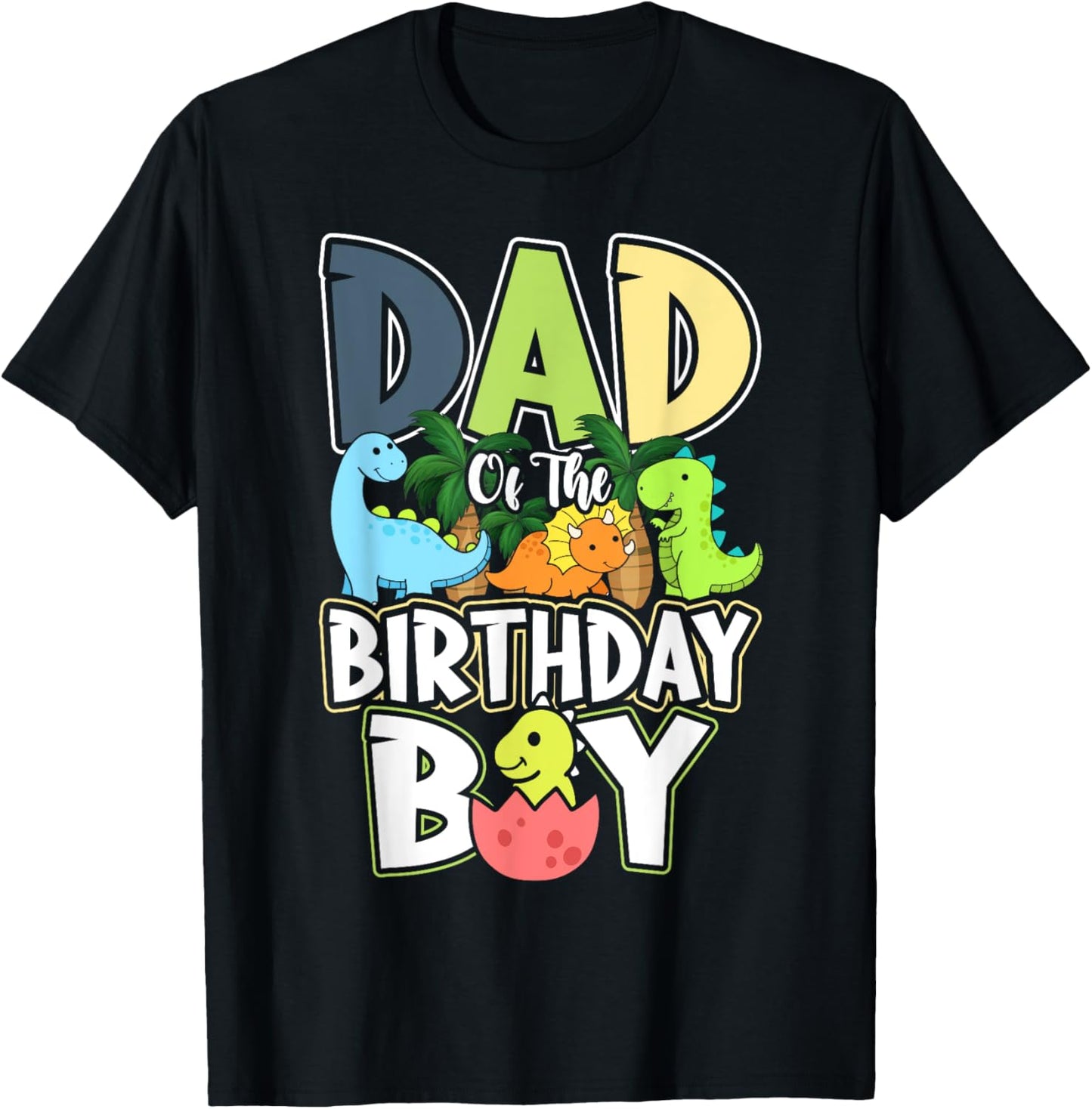 Dinosaurs Theme Birthday Dad Of The Birthday Boy Dinosaur T-Shirt