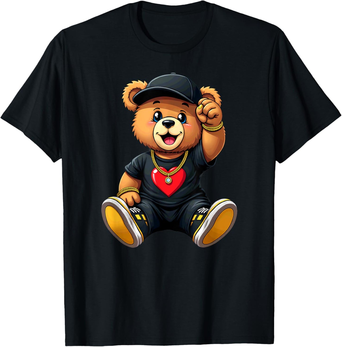 Cute Hip Hop Teddy Bear Halloween T-Shirt