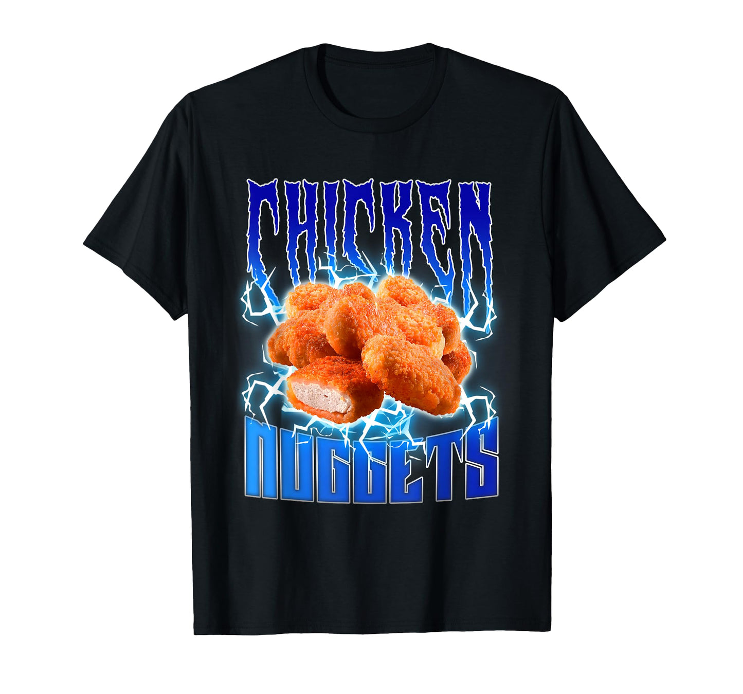 Chicken Nuggets Heavy Metal - Funny Chicken Nugget Lover T-Shirt