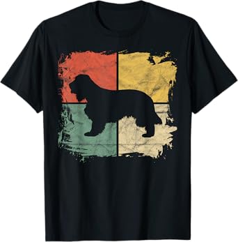 Square Retro Spaniel Owner Gift Dog English Cocker Dad Mom Men Women Kids T-Shirt