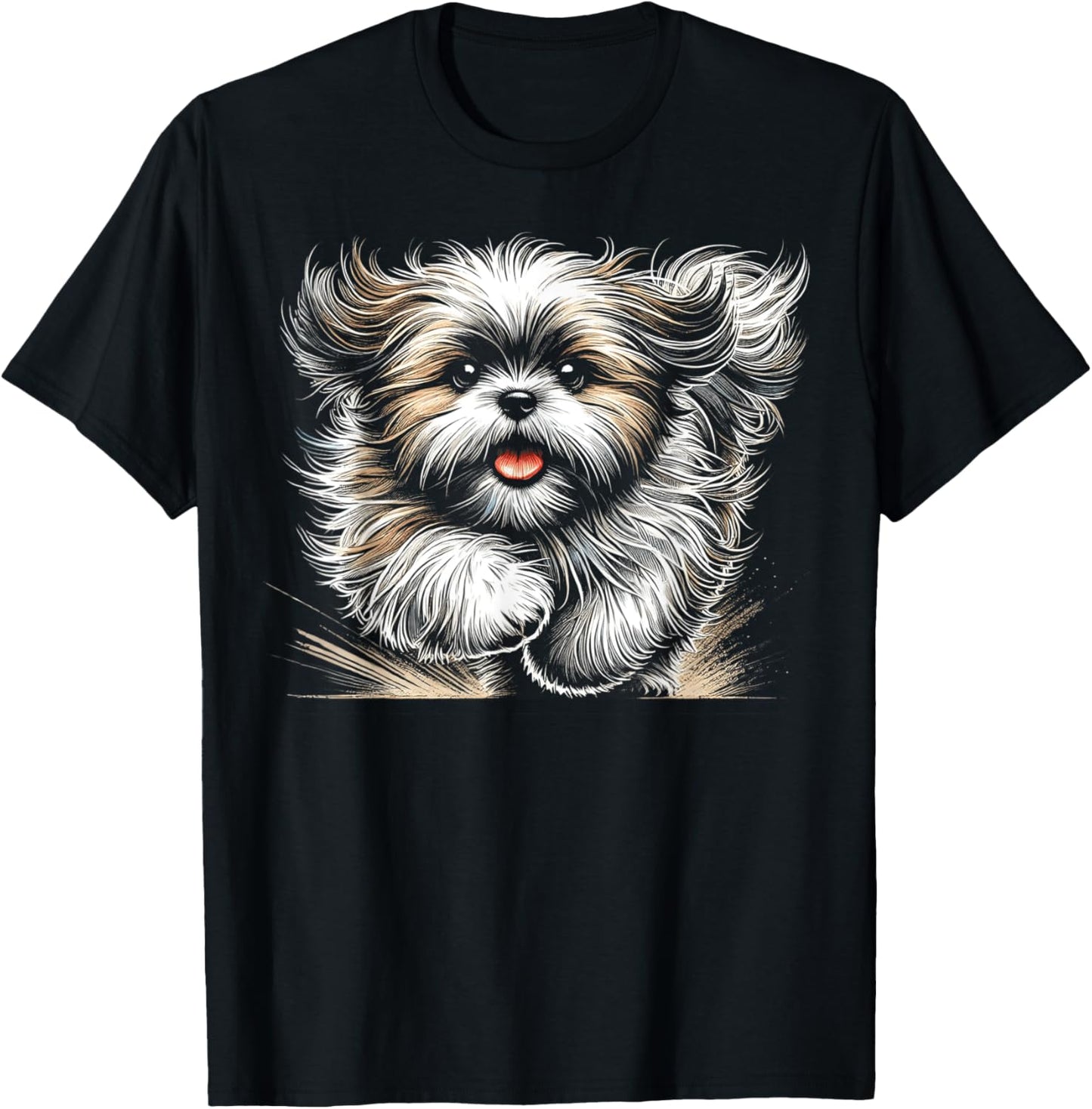 Shih Tzu Dog Animal Graphic Tees T-Shirt