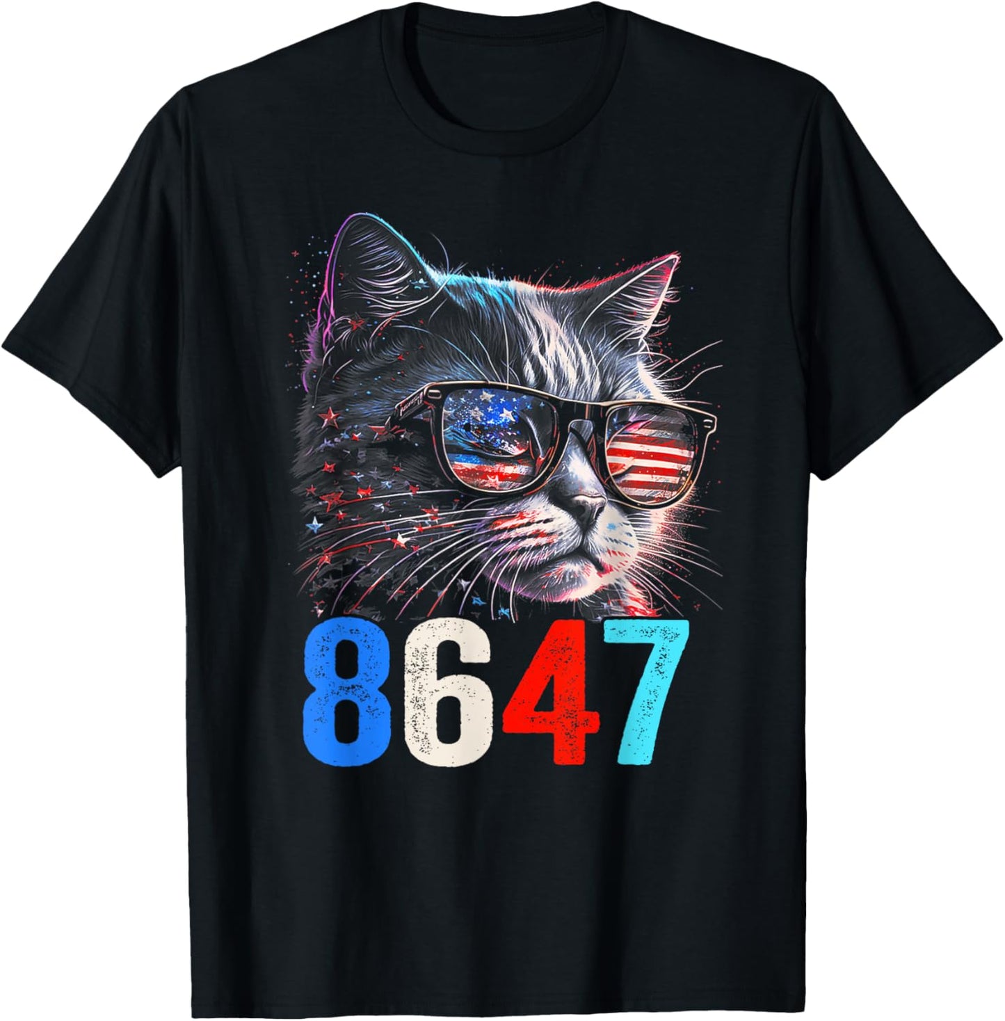 8647 retro 86 47 Cat Lovers T-Shirt