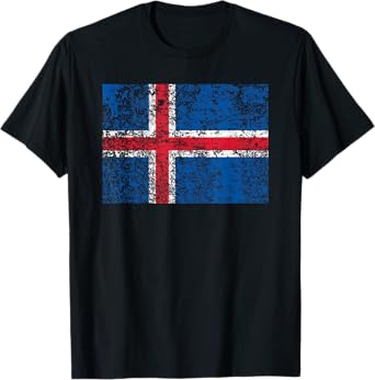 Iceland Flag Shirt Icelandic Flag Gift Men Women Kids T-Shirt