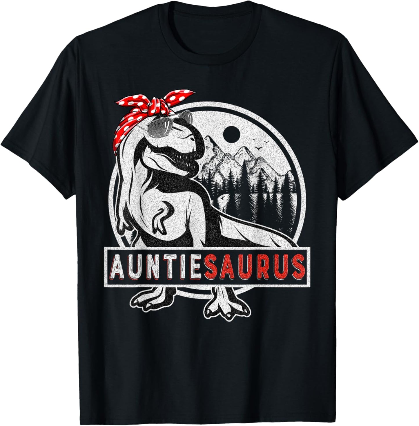 Auntiesaurus T Rex Dinosaur Auntie Saurus Family Matching T-Shirt