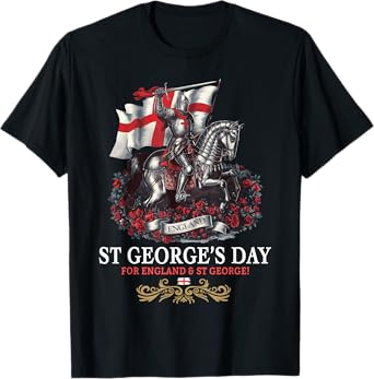 St Georges Day Outfit Idea Men & Knight Horse Saint George T-Shirt