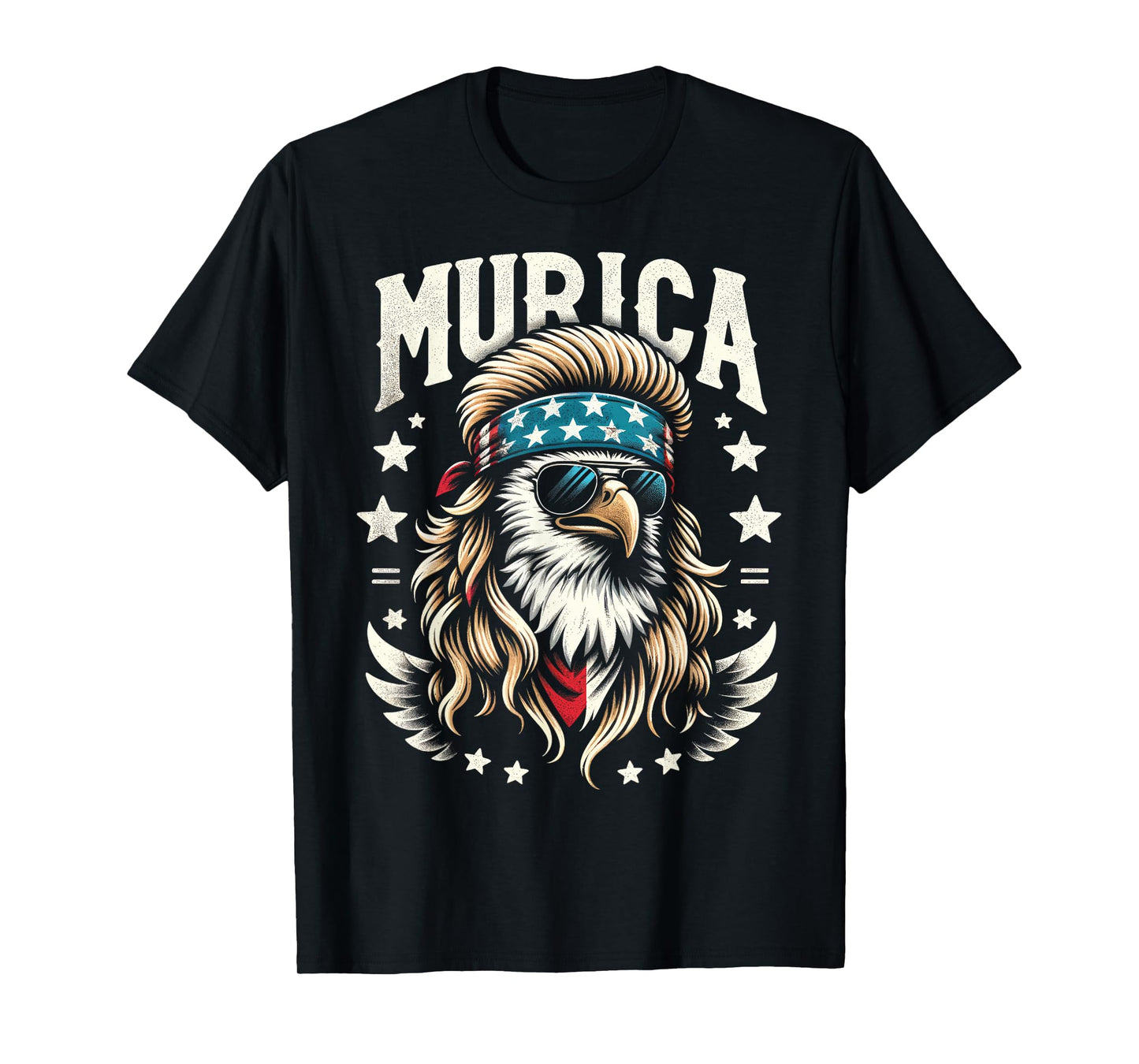 4th of July Patriotic Funny Eagle July 4th USA Murica Women Kids Men T-Shirt
