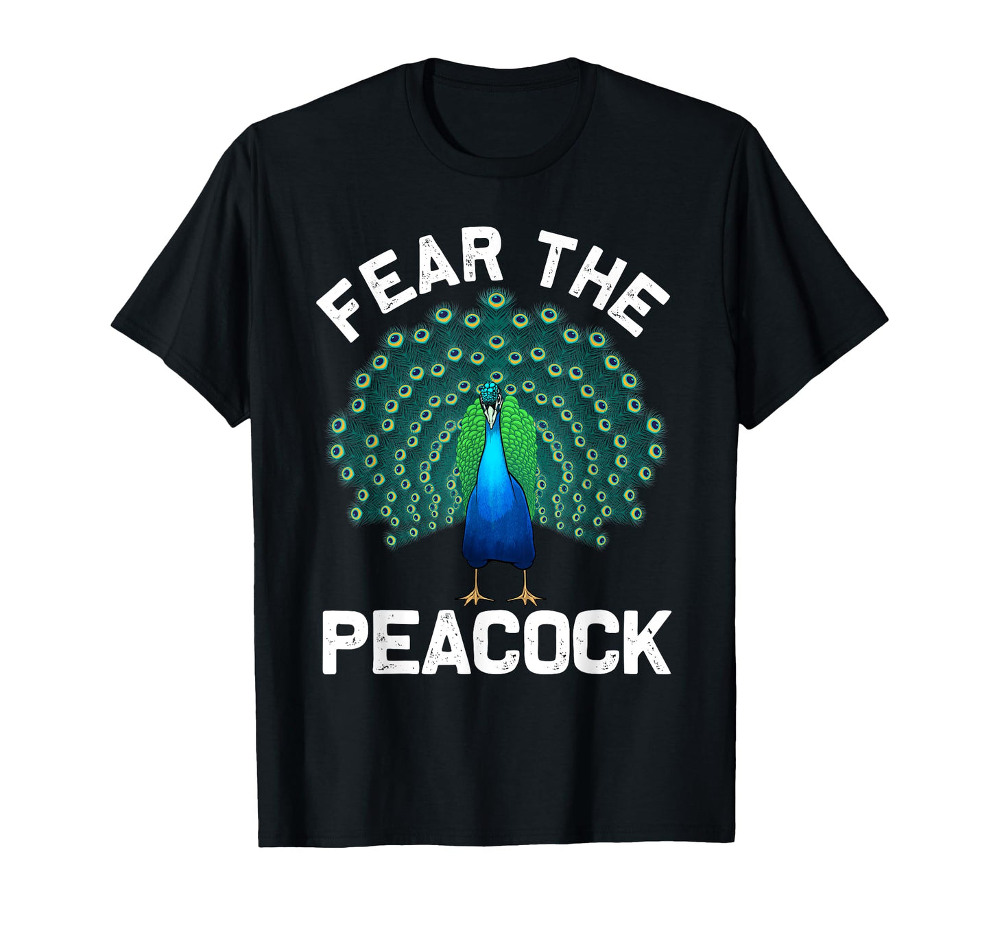 Funny Peacock Art For Men Women Colorful Peacock Bird Lover T-Shirt