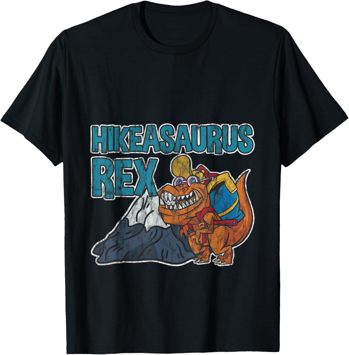Hikeasaurus Rex Dinosaur Hiking Hiker Puns T-Shirt
