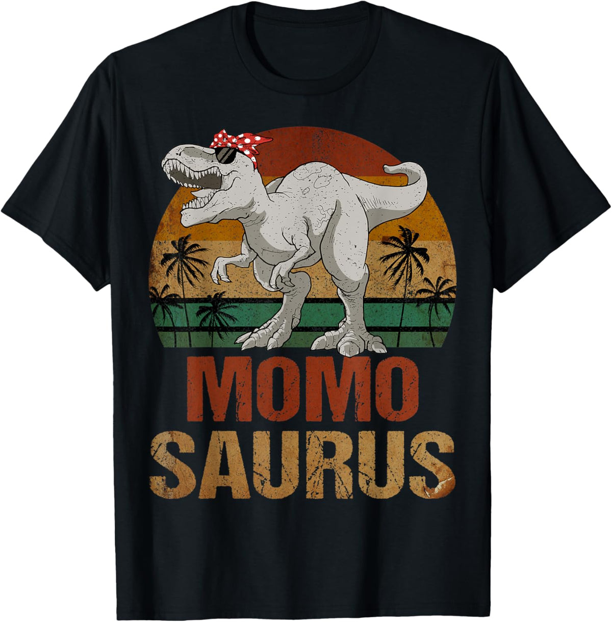 Momosaurus Dinosaur Momo Saurus Vintage Mother's Day T-Shirt