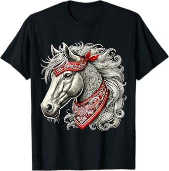 Horse with Bandana T-Shirt