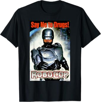 RoboCop Say No To Drugs Propaganda Logo Poster T-Shirt